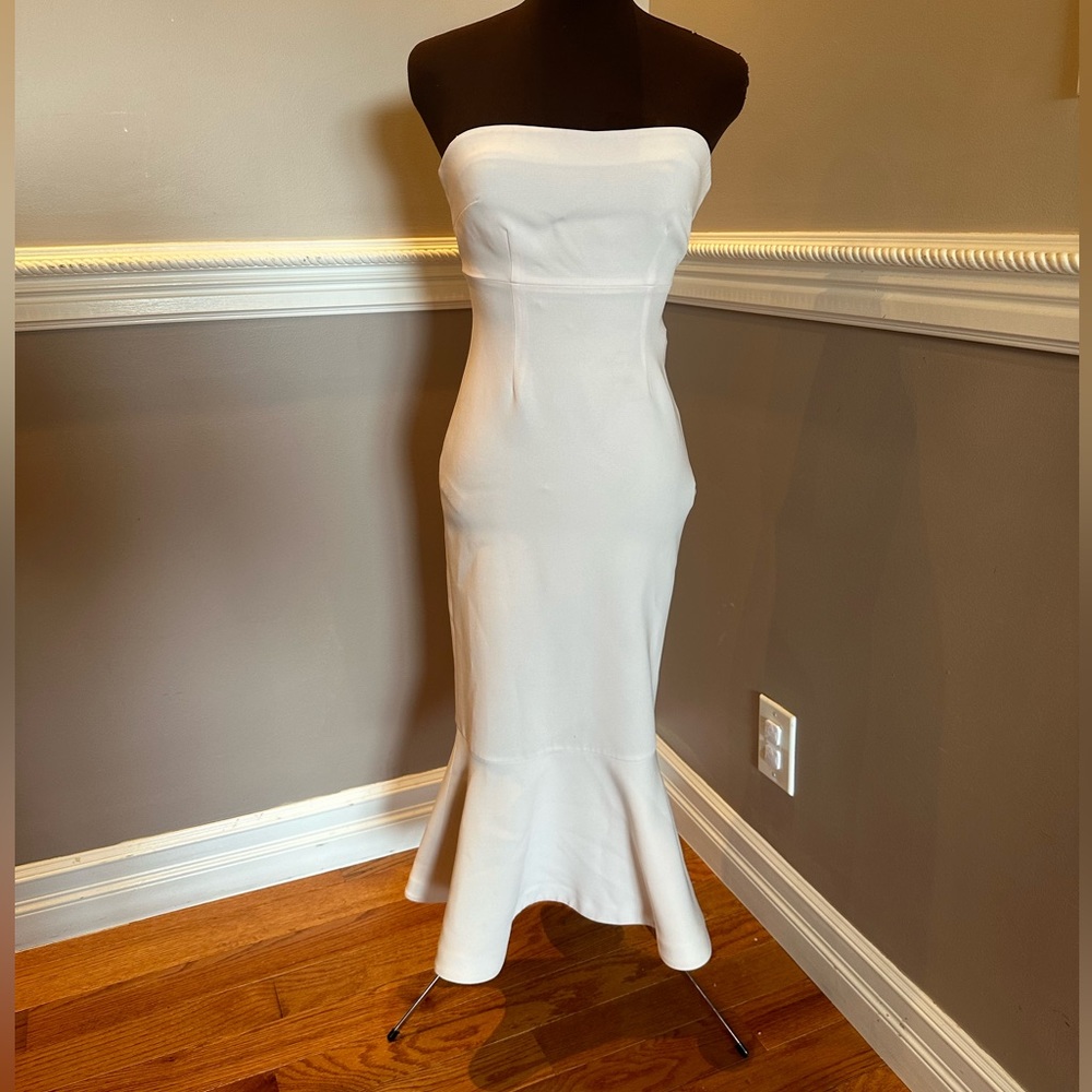 Cinq a sept midi dress in cream